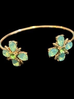 Aratta Floral Open Cuff Bracelet NWOT
